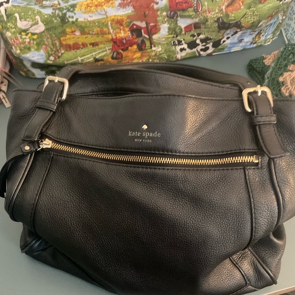kate spade Handbags - Kate Spade Black Leather Shoulder Bag